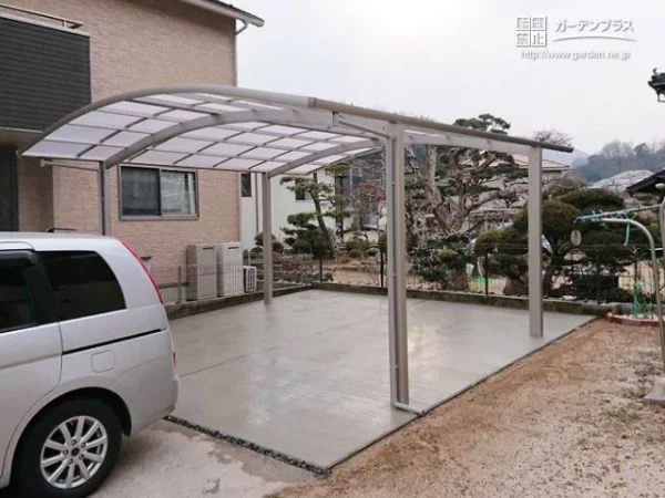No.10102 ハイルーフ車にも対応する駐車スペース設置工事[施工後]