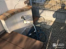 砂利を敷き詰めて、お庭の水回りもすっきり[施工後]
