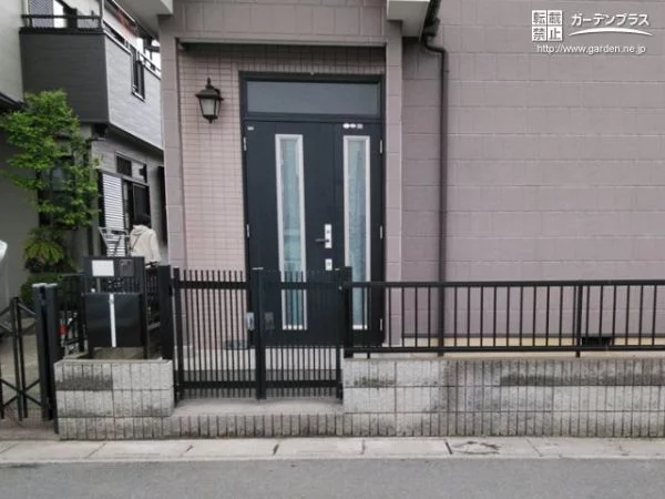 No.10268 圧迫感を減らしモダンな雰囲気になった門まわりリフォーム工事[施工後]