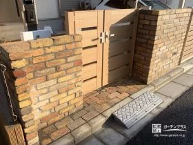 レンガが趣ある門まわり[施工後]