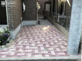 乗り入れしやすい駐輪スペース[施工後]
