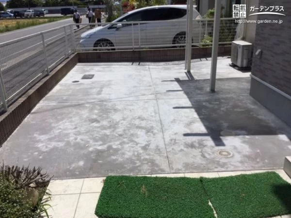 No.10384 雑草に悩まされずお庭を楽しめるテラス屋根設置工事[施工後]