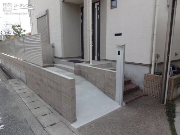 プライバシー性を高める外構リフォーム工事 No 外周フェンスの施工例 外構工事のガーデンプラス