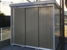 お庭に溶け込む物置[施工後]