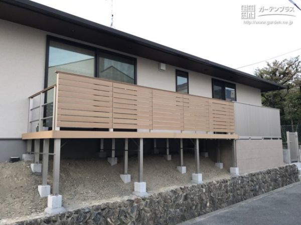 ウッドデッキ グレーチングの外構施工例一覧 外構工事のガーデンプラス