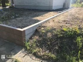 フェンス設置の際の基礎にもなるブロック塀[施工後]