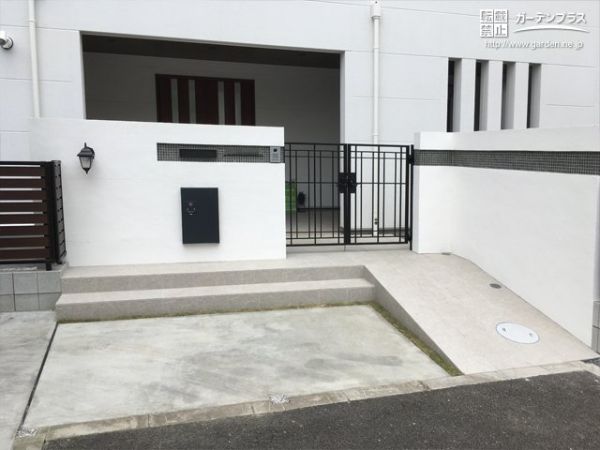 モザイクタイル 門柱の外構施工例一覧 外構工事のガーデンプラス