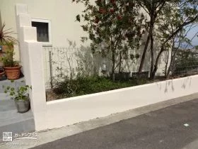 くずれかかっていた花壇を補修[施工後]