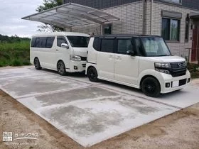 広々とした駐車スペース[施工後]