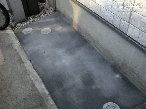 花壇を解体し駐車スペースを拡張したお庭リフォーム工事 No 駐車スペースの施工例 外構工事のガーデンプラス