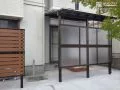 木造デッキからパネル付きのテラス屋根へ