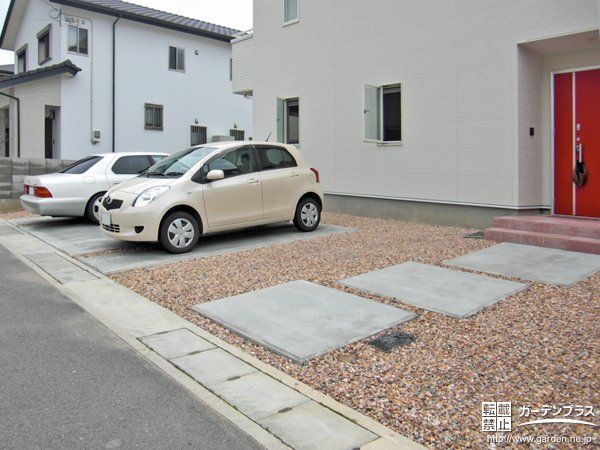 外構工事 玄関 駐車場周り No 0109 玄関アプローチの施工例 外構工事のガーデンプラス