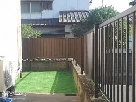 お庭の安全を向上させる境界フェンス