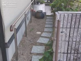 安全に出入りができる手すり[施工後]