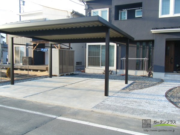 駐車場工事他 No 1104 駐車スペースの施工例 外構工事のガーデンプラス