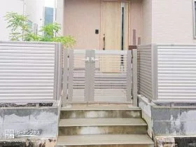 プライバシーを保護する門扉[施工後]