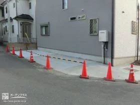 建物まわりをコンクリートで舗装[施工後]