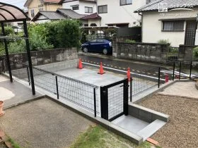 駐車スペースに土間コンクリートを打設[施工後]