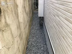 雑草対策をした犬走り[施工後]