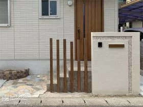 ナチュラルな雰囲気の門まわり[施工後]