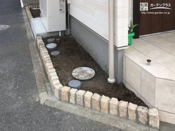 敷地を花壇として活用