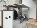 フラットでスタイリッシュなサイクルポート