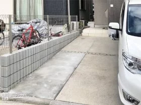 歩きやすいコンクリートのアプローチ[施工後]