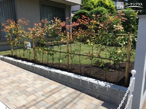 外構施工例一覧 生垣 50万円まで 外構工事のガーデンプラス