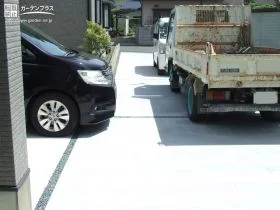 拡張された駐車スペース[施工後]