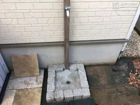 散水栓から使いやすい立水栓へ[施工後]