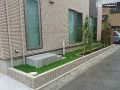 道路境界は植栽スペースに