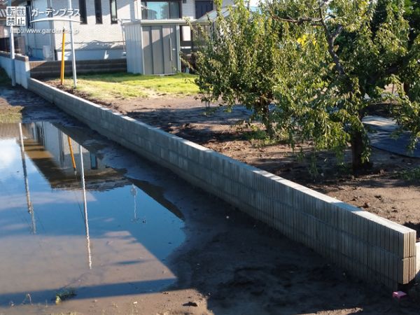 外構施工例一覧 土留め 境界 50万円まで 外構工事のガーデンプラス
