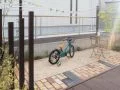 自転車を停めた駐輪スペース