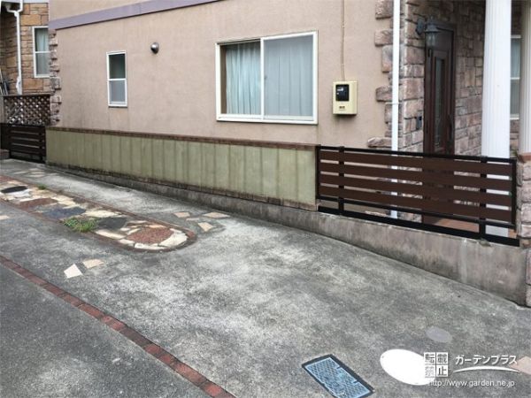 外構施工例一覧 目隠しフェンス 50万円まで 外構工事のガーデンプラス