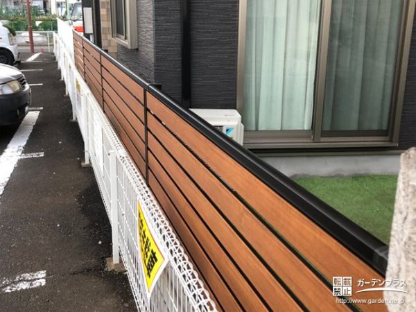 東京都三鷹市の外構施工例一覧 目隠しフェンス 外構工事のガーデンプラス