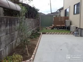 実のなる木を植栽したお庭[施工後]