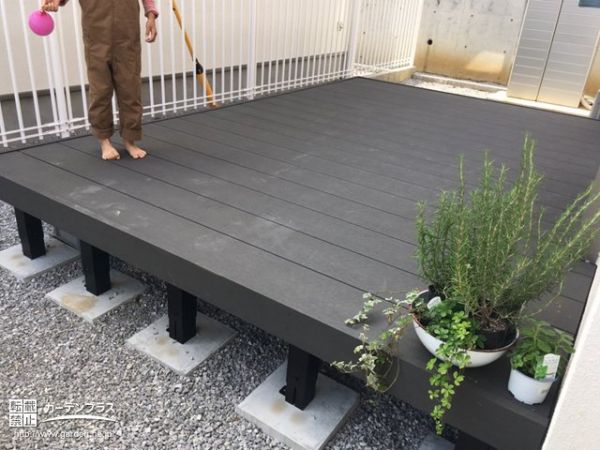 神奈川県の外構施工例一覧 ウッドデッキ 50万円まで 外構工事のガーデンプラス