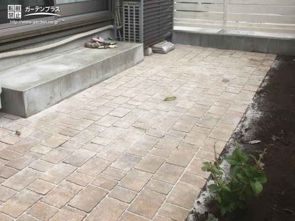 外構施工例一覧 インターロッキング フェンス 50万円まで 外構工事のガーデンプラス