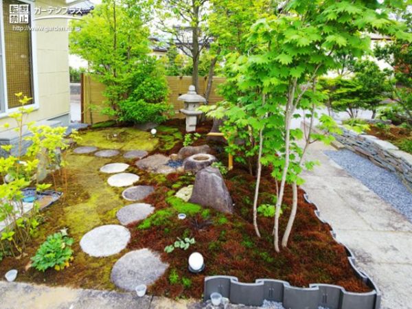 日本ならではの美意識をお庭に取り入れた和モダンな主庭のリフォーム No 花壇 菜園 芝生の施工例 外構工事のガーデンプラス