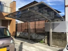 お車買い替えに便利なハイルーフのカーポート[施工後]