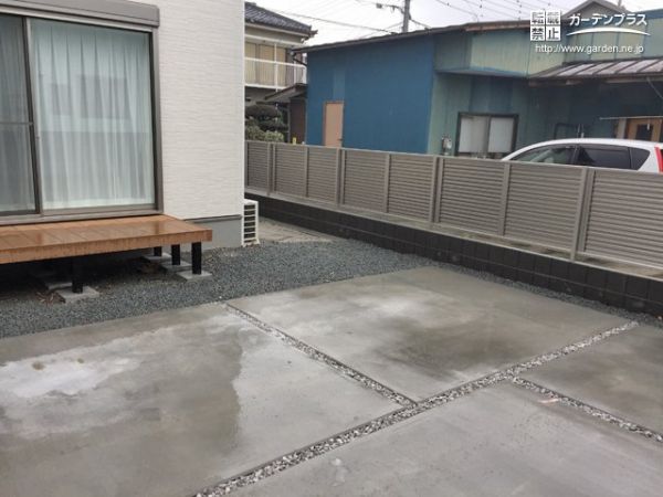 2種類のフェンスを場所によって使い分けた新築外構工事 No 129 新築外構一式の施工例 外構工事のガーデンプラス 2種類のフェンスを場所によって使い分けた新築外構工事 No 129 新築外構一式の施工例 外構工事のガーデンプラス