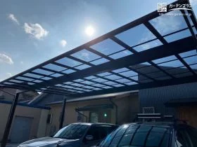 3台分の大きなカーポート[施工後]