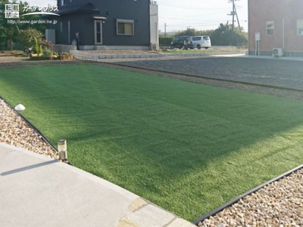 ローメンテナンスで見栄えも良い主庭のリフォーム工事 No 花壇 菜園 芝生の施工例 外構工事のガーデンプラス
