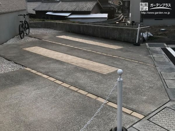 雑草を減らすだけでなくお庭もおしゃれに彩った雑草対策工事 No 雑草対策 防犯砂利の施工例 外構工事のガーデンプラス
