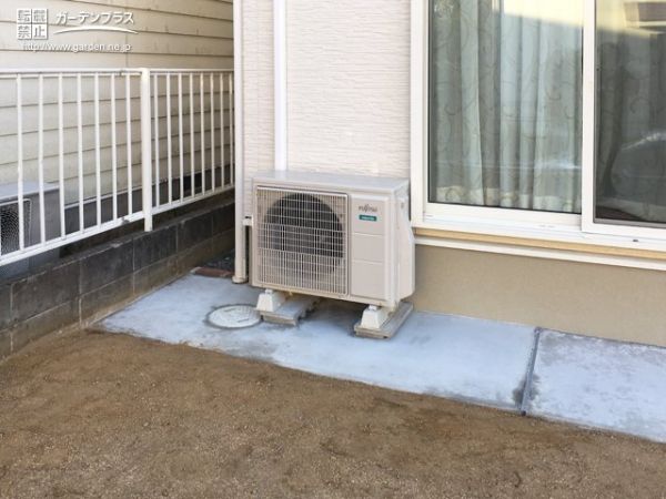 新築のお住まいの外壁をきれいに保つ土間コンクリート打設工事 No その他外構工事の施工例 外構工事のガーデンプラス
