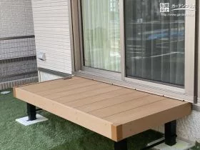 お庭を眺められるウッドデッキ[施工後]