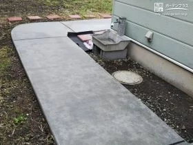 車椅子でも通りやすい幅の園路[施工後]