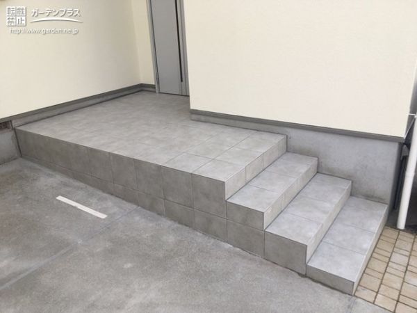 タイルテラス ポーチの外構施工例一覧 外構工事のガーデンプラス