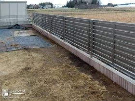 土砂の流出を防ぐ境界フェンス設置工事