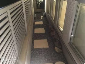 鉢植えを飾るタイル[施工後]